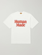 Human Made - Logo-Print Cotton-Jersey T-Shirt - White