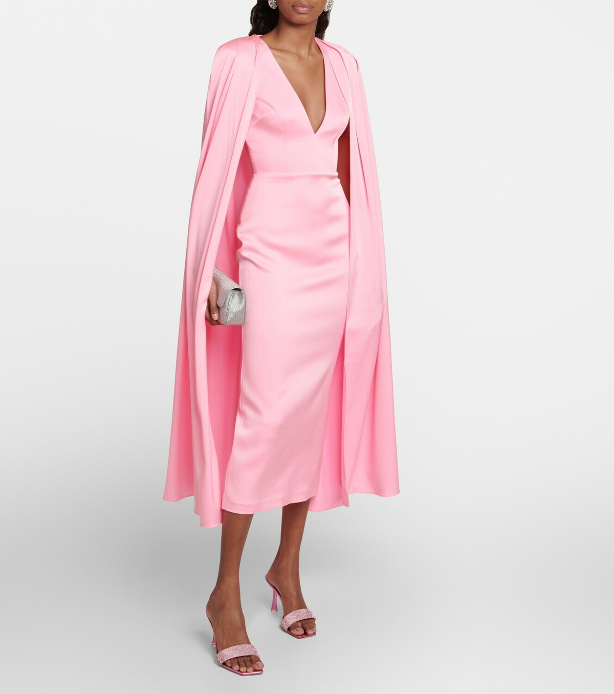 Cape Midi Dress