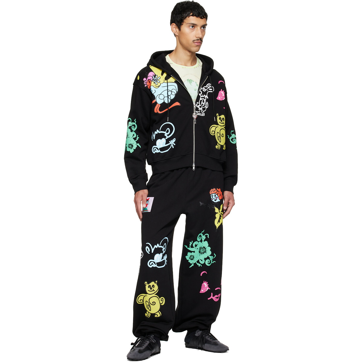 Chopova Lowena Black 'Friends Of CL' Hoodie