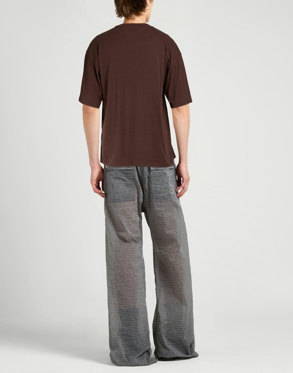 Diesel Mens T-shirt Chocolate in Brown