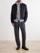 AMI PARIS - Ami De Coeur Logo-Embroidered Virgin Wool-Gabardine Jacket - Black