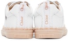 Chloé Baby White Leather Lauren Sneakers