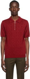 Ernest W. Baker Red Cotton Polo