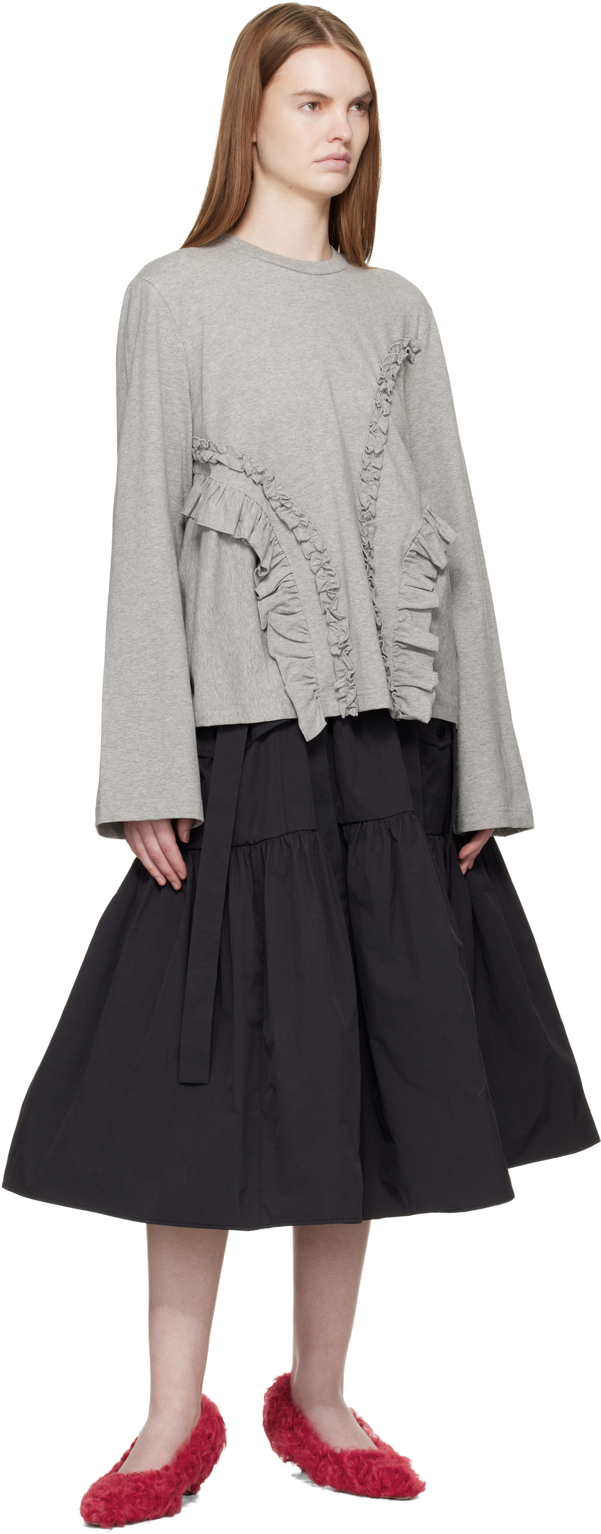 Cecilie Bahnsen Black CBcai Midi Skirt