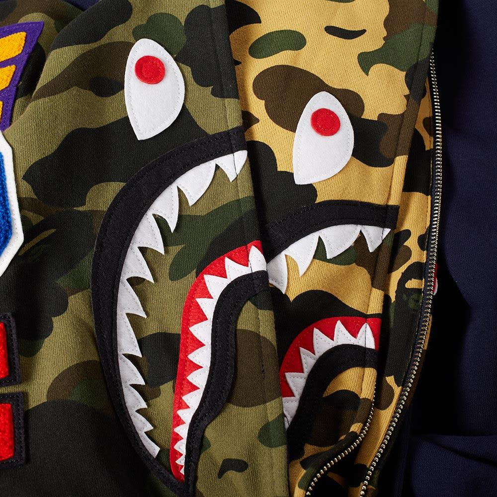 A Bathing Ape Shark Full Zip Double Hoody A Bathing Ape Kids