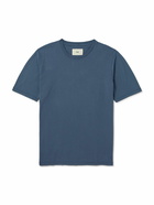 Folk - Garment-Dyed Cotton-Jersey T-shirt - Blue