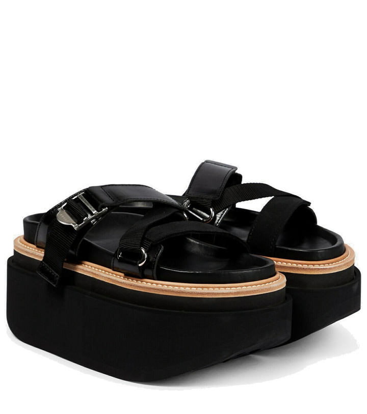 Photo: Sacai - Hybrid Belt platform sandals