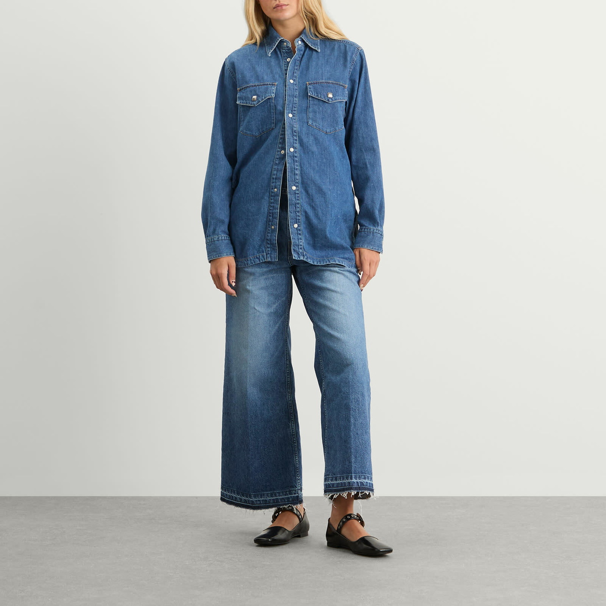 TOGA ARCHIVES Women's Denim Shirt in Blue