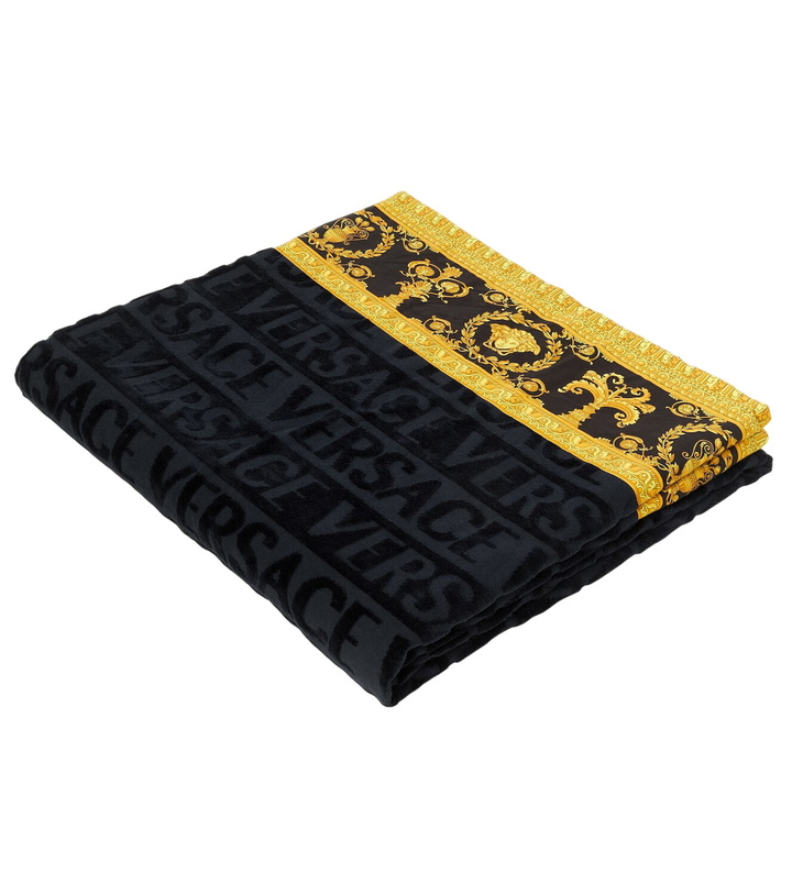 Photo: Versace Home I Love Baroque cotton terry beach towel