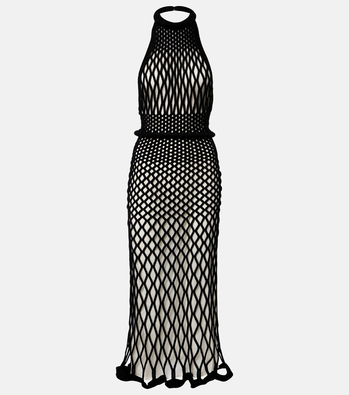Givenchy Halterneck open-back mesh midi dress