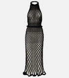 Givenchy Halterneck open-back mesh midi dress