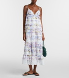 Zimmermann Solstice Tiered floral cotton midi dress