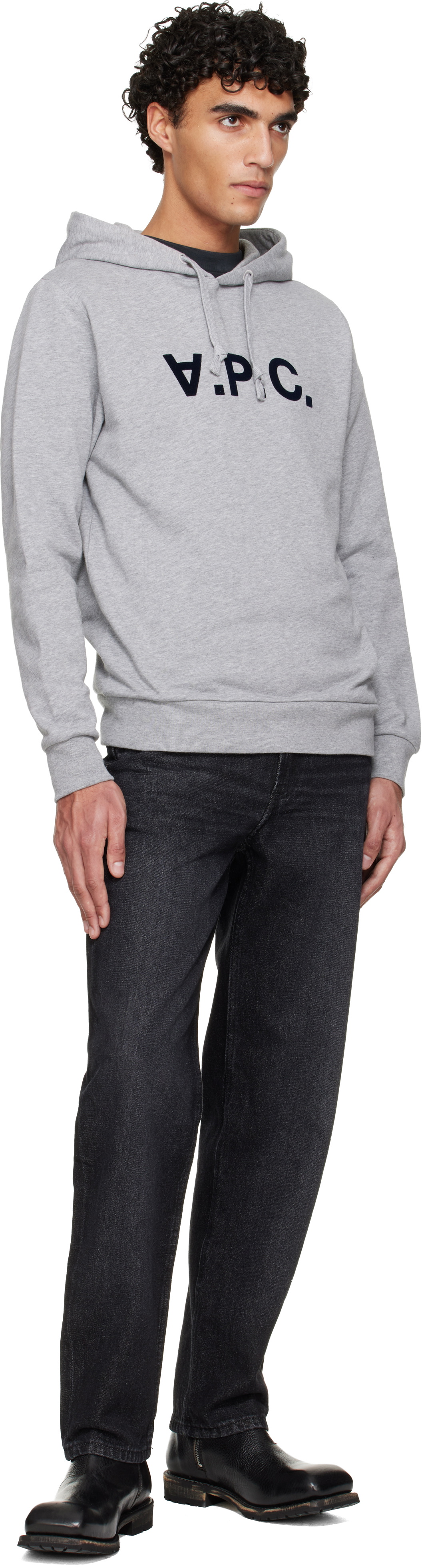A.P.C. Gray Standard Grand 'VPC' Hoodie