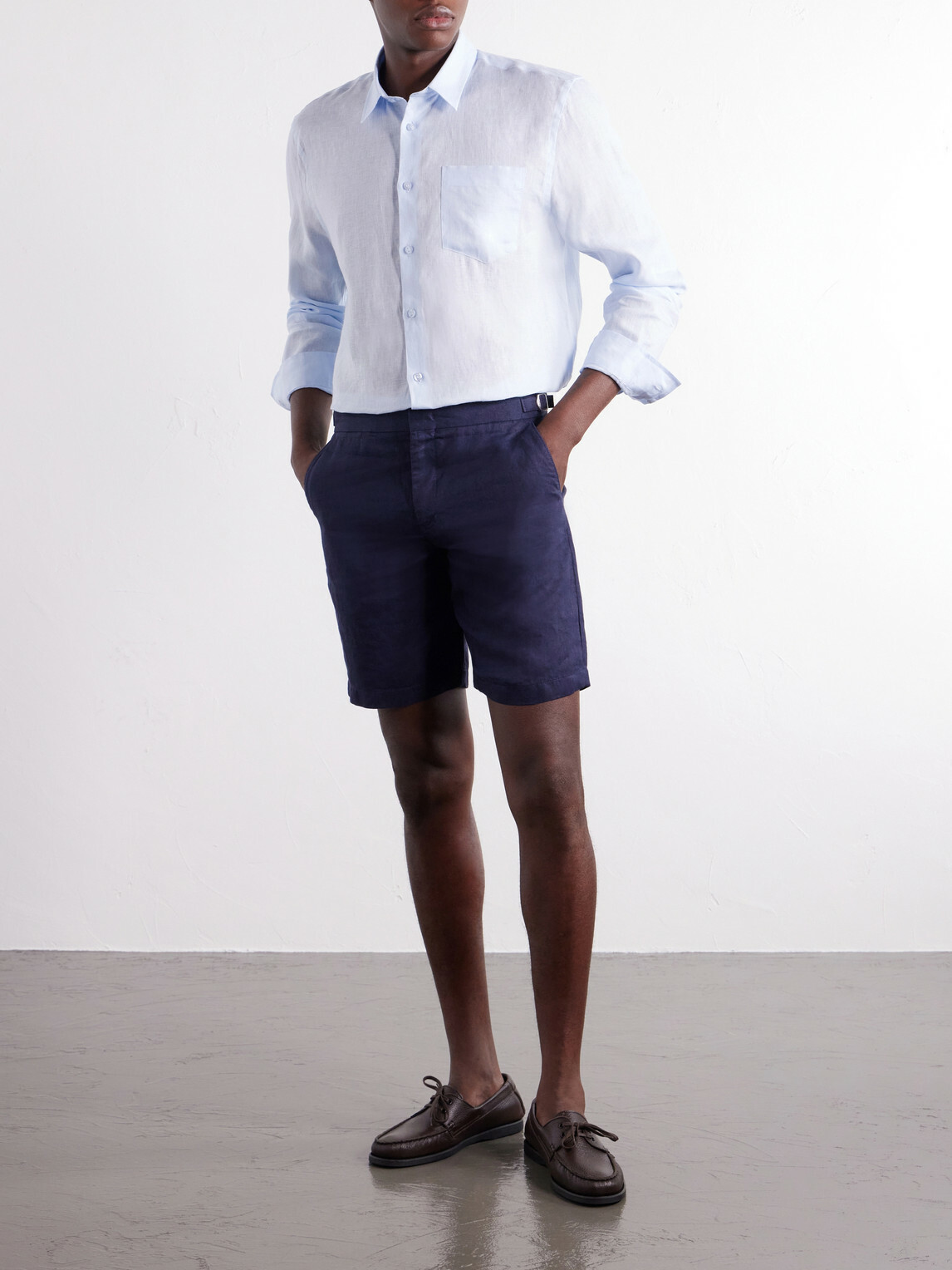 Vilebrequin - Caroubis Woven Linen Shirt - Blue