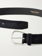 Officine Creative - 3.5cm Suede Belt - Blue