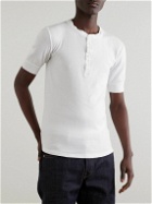 Schiesser - Karl Heinz Organic Cotton-Jersey Henley T-Shirt - White