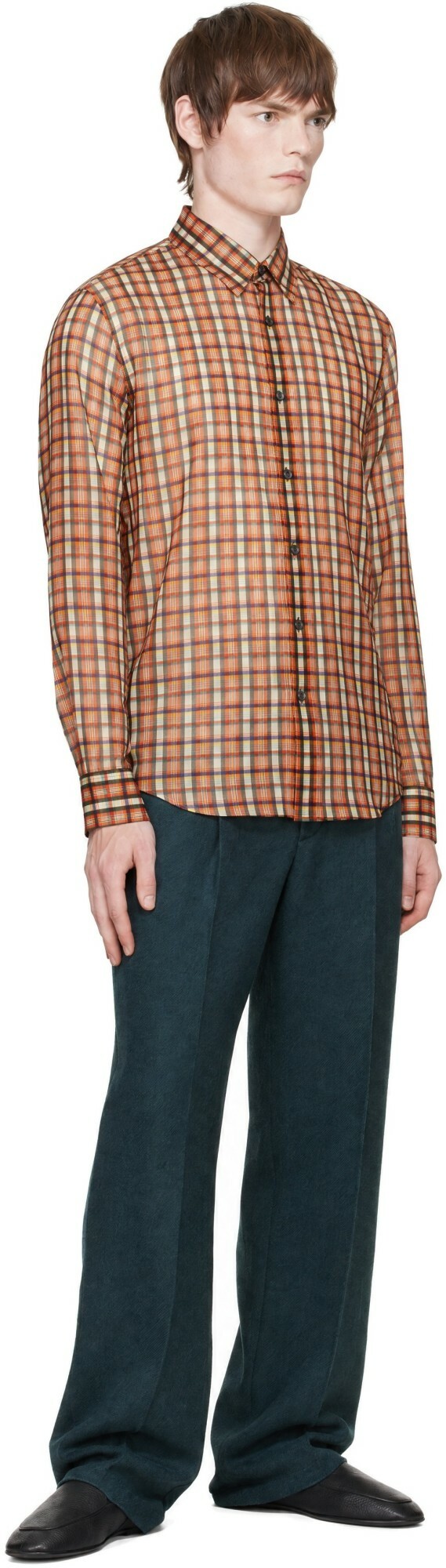 Dries Van Noten Orange Classic Cotton Shirt