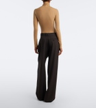The Row Lowe virgin wool wide-leg pants