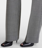 McQueen Gingham wool wide-leg pants
