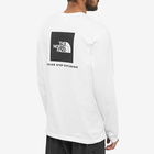 The North Face Men's Long Sleeve Red Box T-Shirt in TNF White/TNF Black