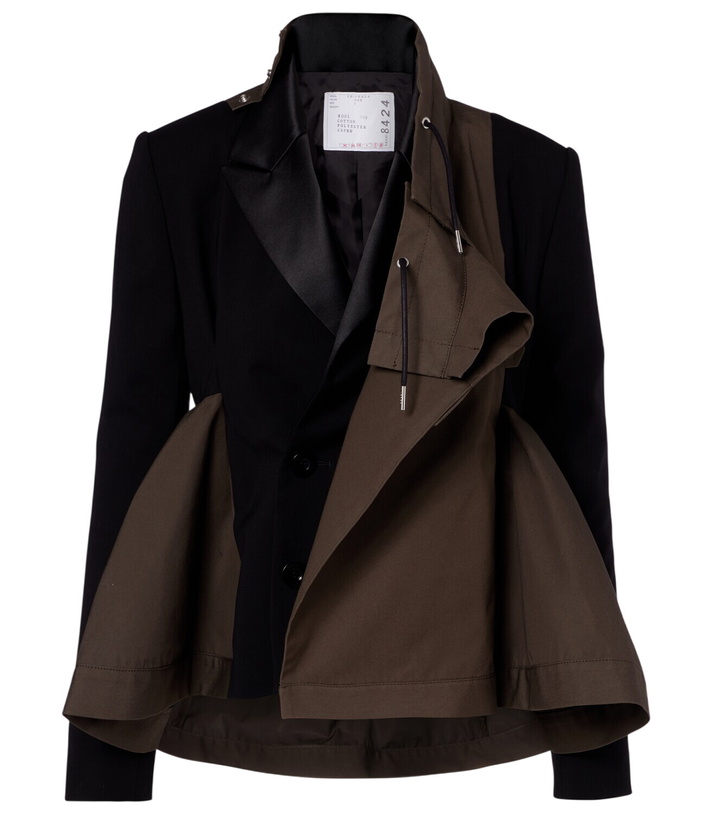 Photo: Sacai Paneled blouson jacket