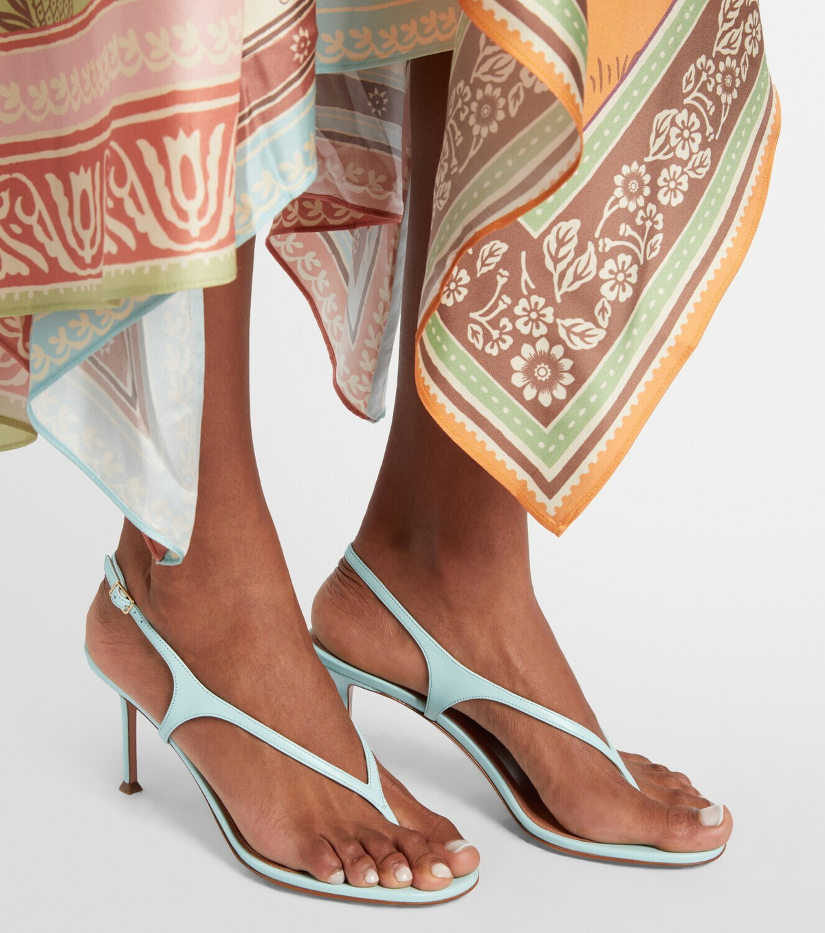 Aquazzura Bikini leather thong sandals