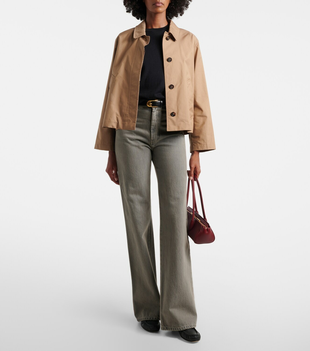 'S Max Mara Cotton, silk, and cashmere knitted top