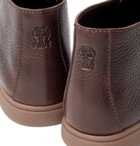 Brunello Cucinelli - Full-Grain Leather Chukka Boots - Brown