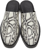 Givenchy Black Python Open Loafers