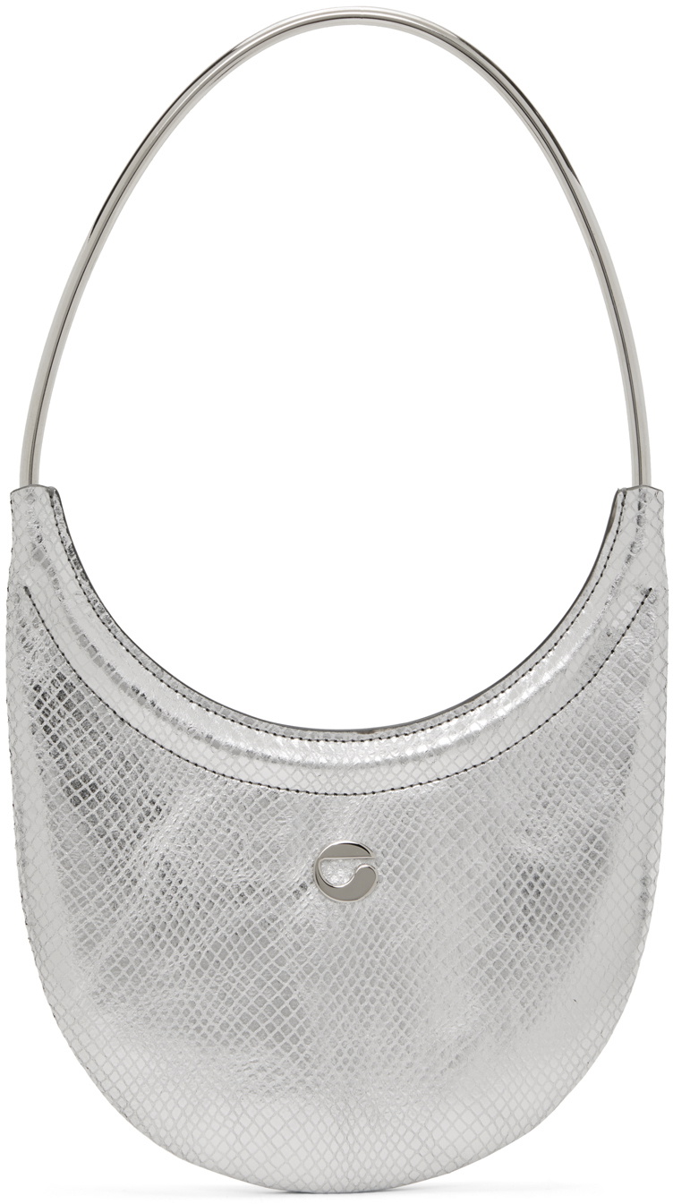 Coperni Silver Python Ring Swipe Bag Coperni