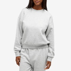Good American Women's Crystal Allover Crew Neck Sweatshirt in Heather Grey