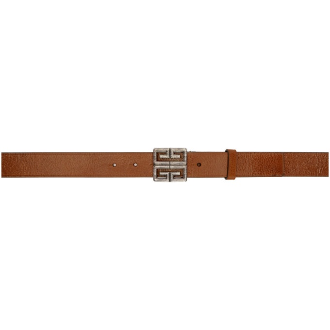 Photo: Givenchy Brown 4G Engraved Belt