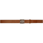 Givenchy Brown 4G Engraved Belt