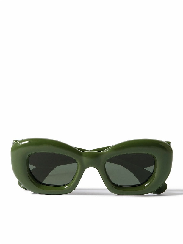 Photo: LOEWE - Inflated Square-Frame Acetate Sunglasses