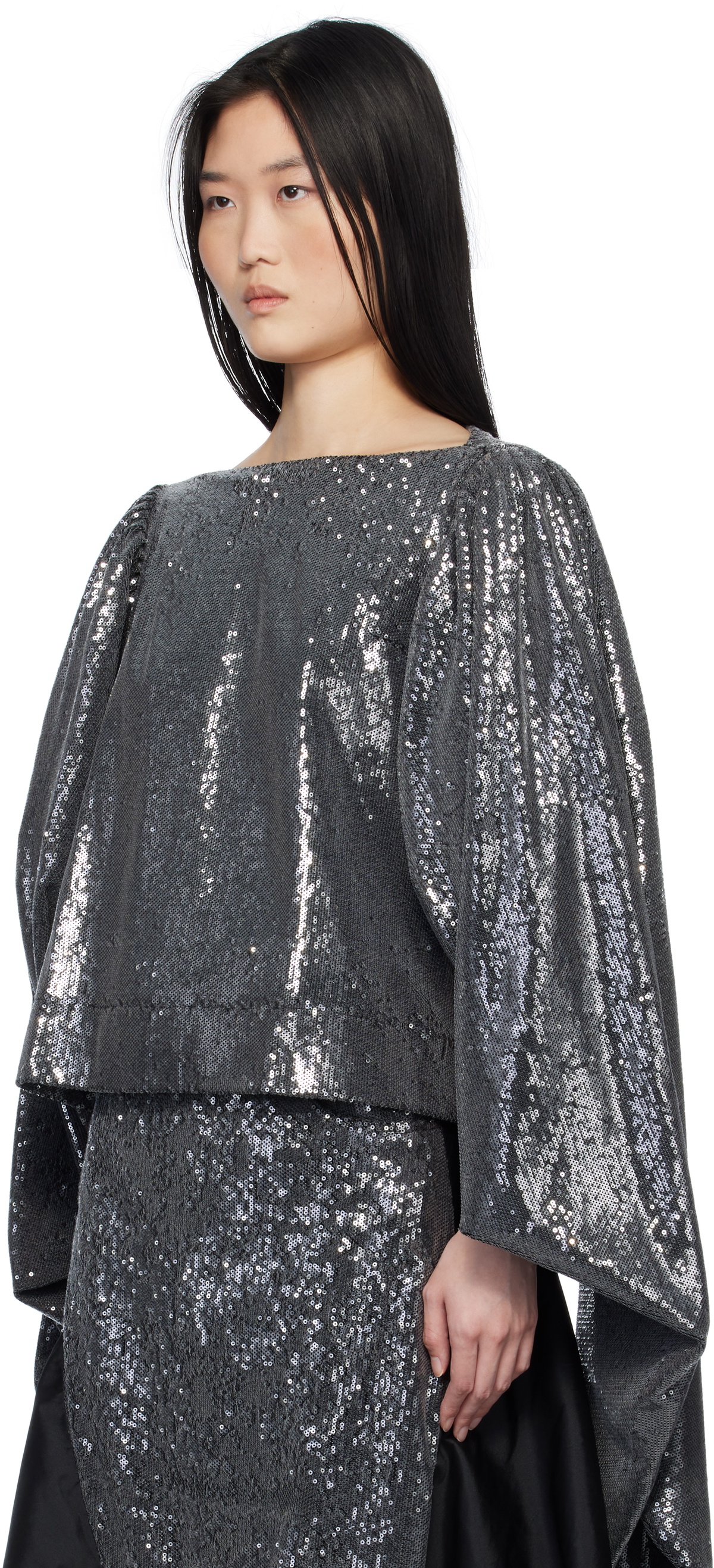 Paula Canovas Del Vas SSENSE Exclusive Silver Castana Blouse