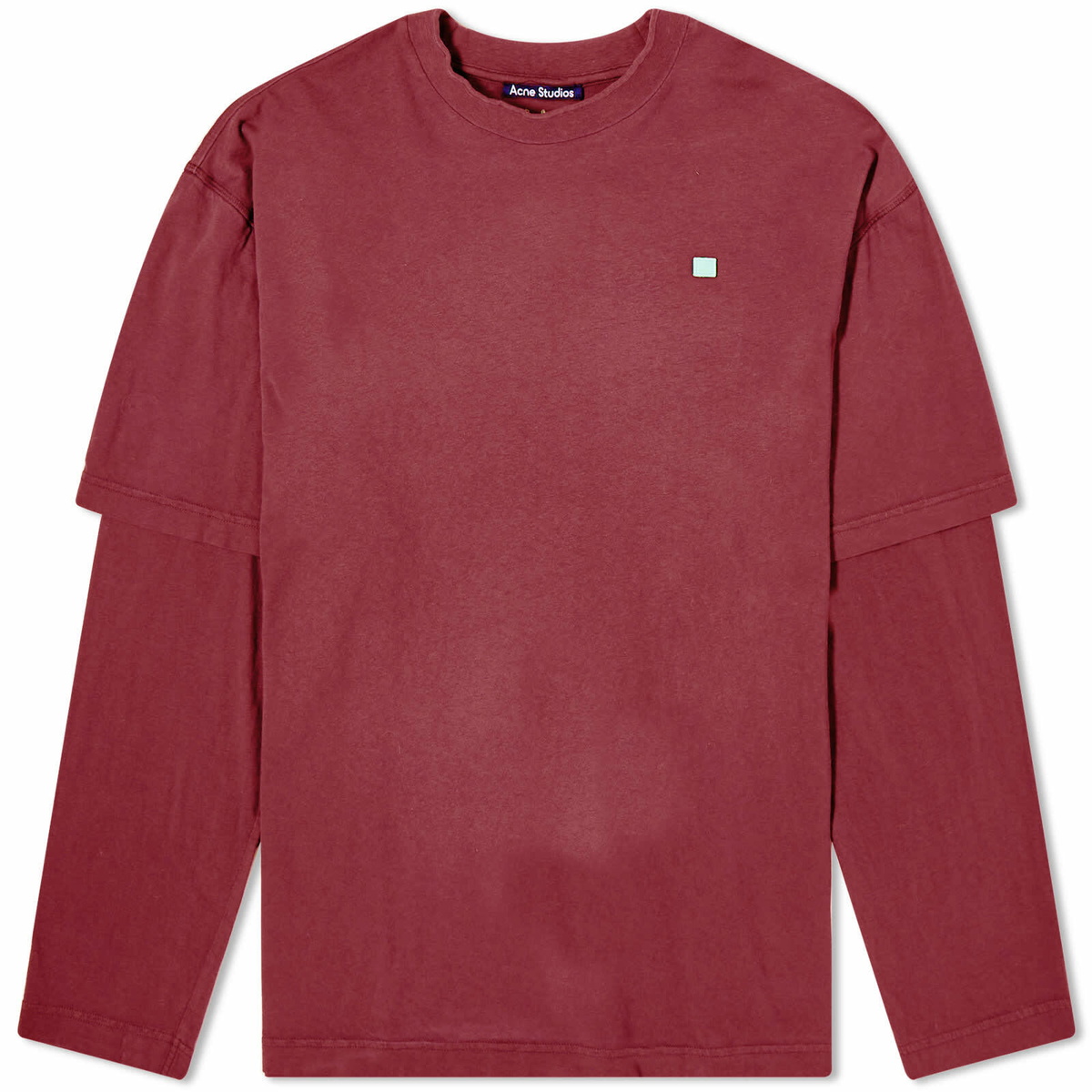 Tシャツ・カットソー ACNE STUDIOS Women Tops AC0553 RED red-embossed-t-shirt.jpg