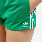 Adidas Women's 3 Stripe Short in Green