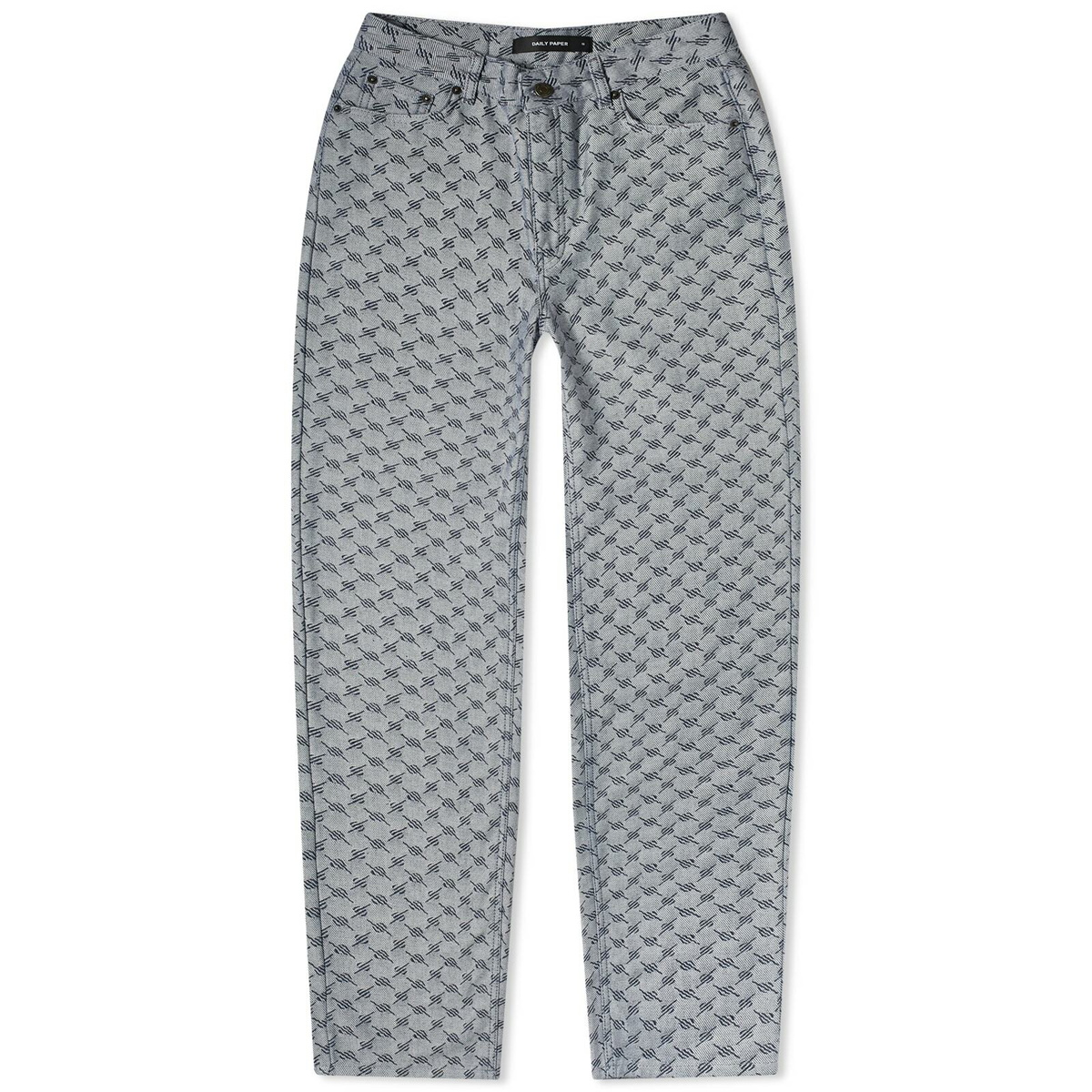 Daily Paper Women's Avery Meda Jeans in White/Blue