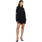 Off-White Black 'Off White' Star Polo Sweat Minidress