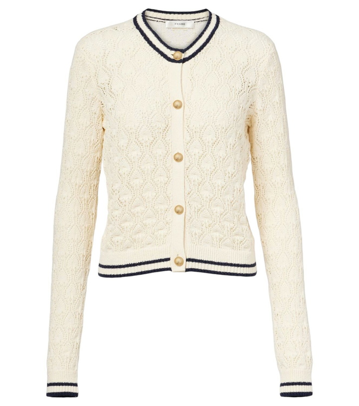 Photo: Frame Rookie open-knit cardigan