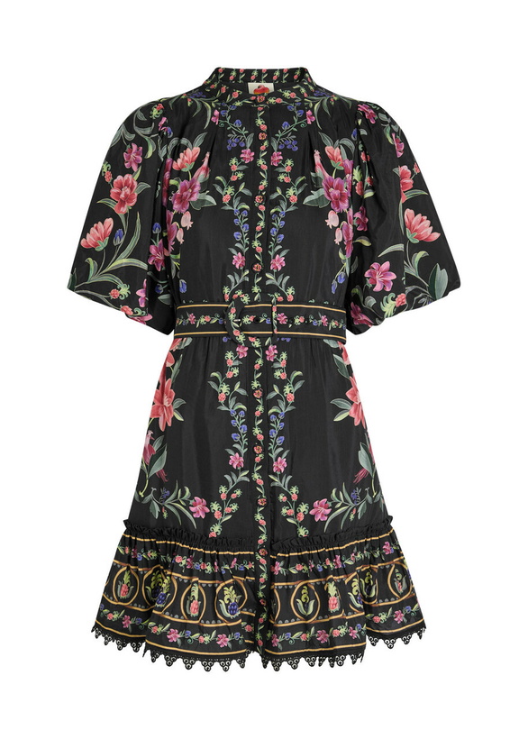 Farm Rio Pineapple Garden Green Mini Dress Farm Rio