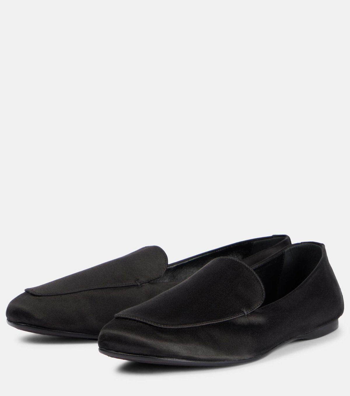 Khaite Monroe satin loafers