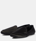 Khaite Monroe satin loafers