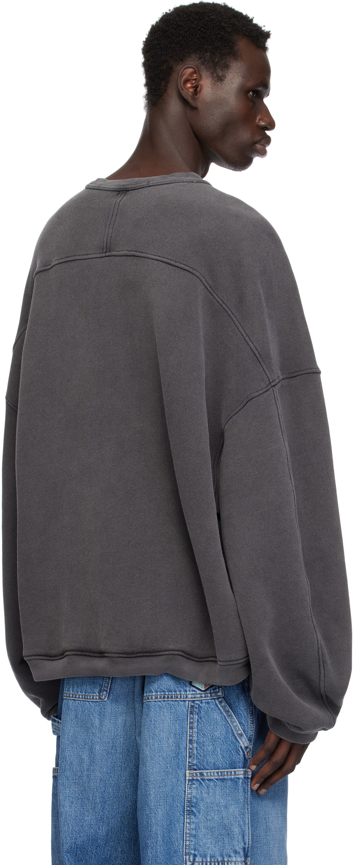 Alexander Wang Gray Logo Crewneck Sweatshirt