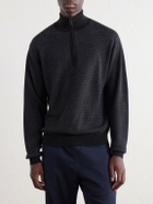 Frescobol Carioca - Heitor Merino Wool Half-Zip Sweater - Black