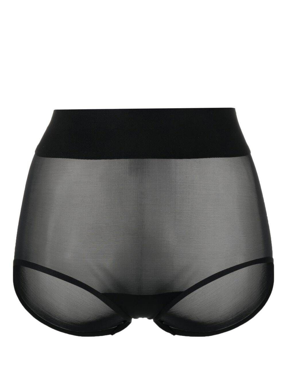 Wolford Tulle Control Shorts in Black