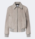Bottega Veneta Intrecciato suede blouson jacket