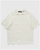 Daily Paper Yinka Relaxed Knit Ss Polo White - Mens - Polos