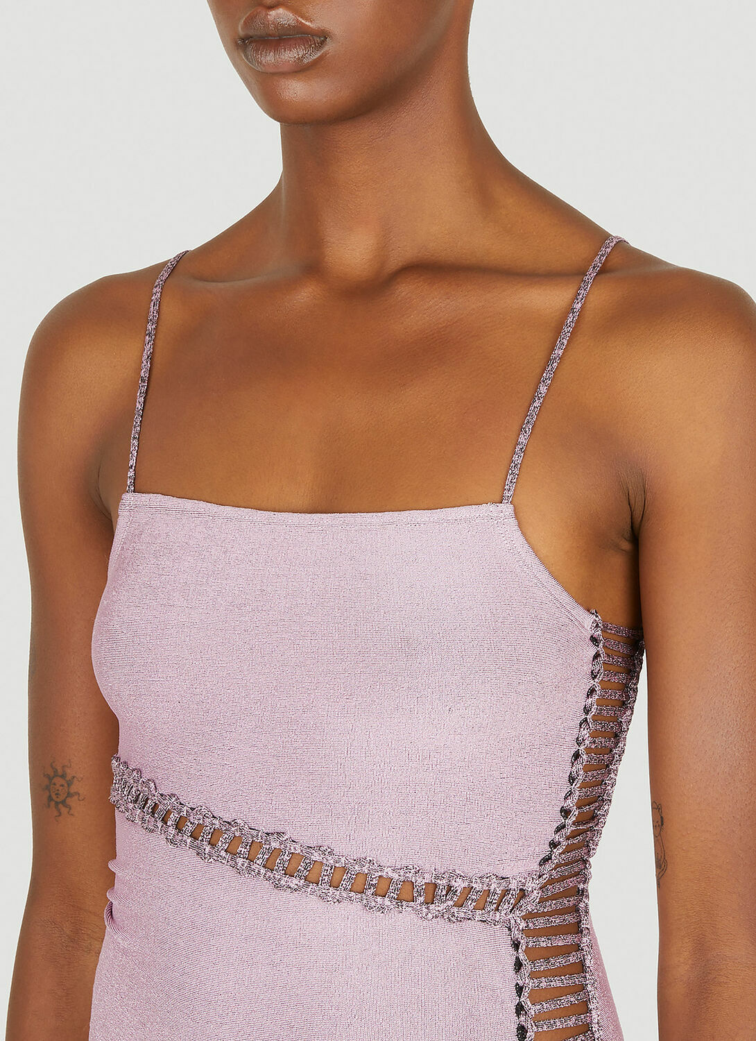 Isa Boulder Jigsaw Spaghetti Strap Dress