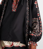 La DoubleJ Cerere printed silk blouse